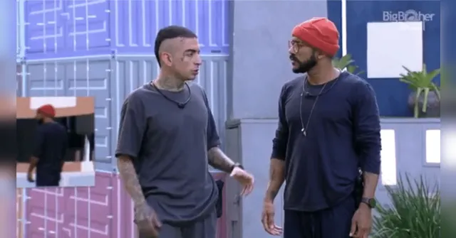 Imagem ilustrativa da notícia BBB23: Guimê discute com Ricardo sobre Key e Fred