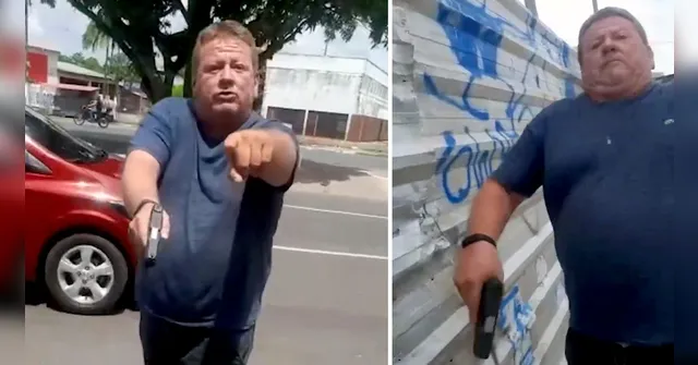 Imagem ilustrativa da notícia Vídeo: Policial ameaça homem com arma em Ananindeua