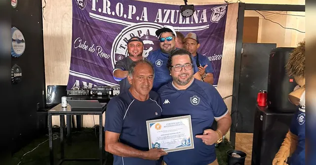 Imagem ilustrativa da notícia Ídolo do Clube do Remo, Belterra é homenageado pela torcida