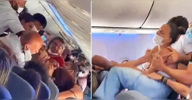 Imagem ilustrativa da notícia Vídeo: passageiros são expulsos de voo da GOL após briga 