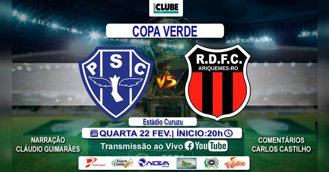 Imagem ilustrativa da notícia Tem Jogo no DOL e na Clube: Ouça Paysandu x Real Ariquemes