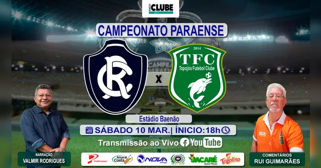 Imagem ilustrativa da notícia Tem Jogo no DOL e na Clube: ouça Remo e Tapajós