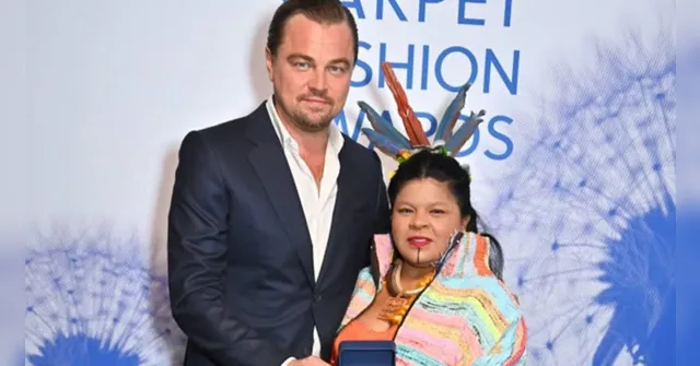 Imagem ilustrativa da notícia Leonardo DiCaprio homenageia ministra dos Povos Indígenas