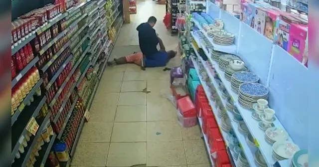 Imagem ilustrativa da notícia Vídeo: Delegado usa golpe de jiu-jitsu para prender foragido