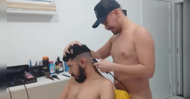 Imagem ilustrativa da notícia "Corto o cabelo e pinto": a barbearia em que todos ficam nus