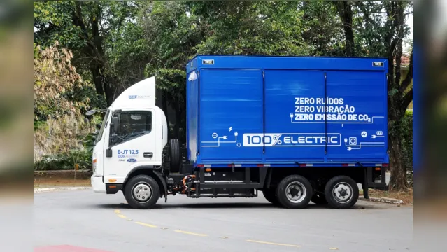 Imagem ilustrativa da notícia JAC lançou caminhão médio elétrico