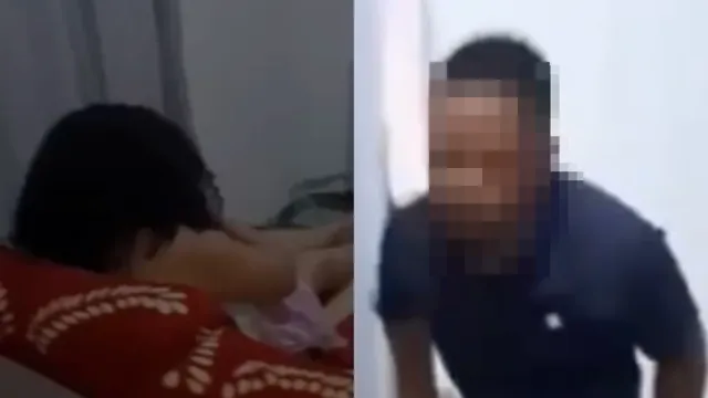 Imagem ilustrativa da notícia Vídeo: mulher flagra marido com outra após voltar de culto