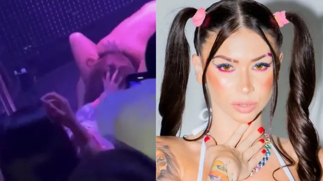 Imagem ilustrativa da notícia Vídeo: Mc Pipokinha recebe sexo oral de fã durante show