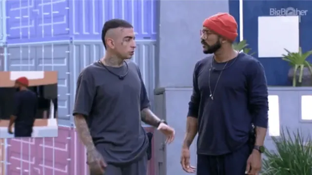 Imagem ilustrativa da notícia BBB23: Guimê discute com Ricardo sobre Key e Fred