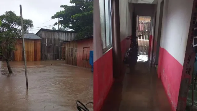 Imagem ilustrativa da notícia Vídeo: água invade casas no Tapanã após forte chuva