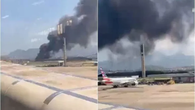 Imagem ilustrativa da notícia Vídeo: incêndio atinge galpão de Aeroporto do Galeão, no RJ