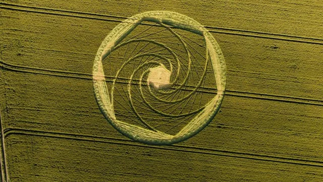 Imagem ilustrativa da notícia Vídeo: círculo misterioso surge em plantação de trigo em SC
