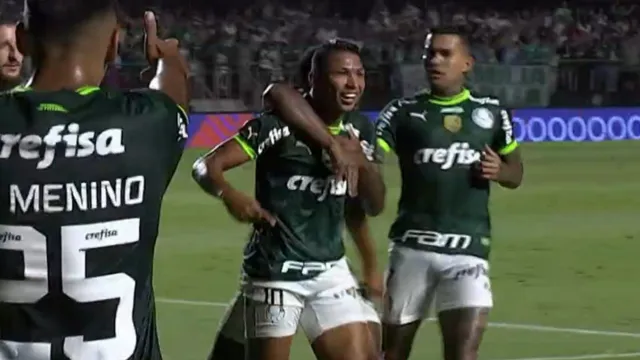 Imagem ilustrativa da notícia Vídeo:"Gol fake" de Rony no jogo Palmeiras x Santos viraliza