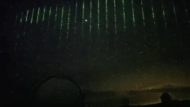 Imagem ilustrativa da notícia Vídeo: "cortina" de luzes verdes surge no céu do Havaí