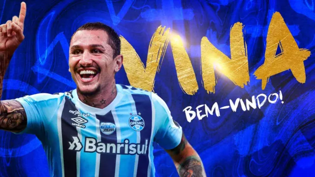 Imagem ilustrativa da notícia Meia Vina, ex-Ceará, é anunciado oficialmente no Grêmio