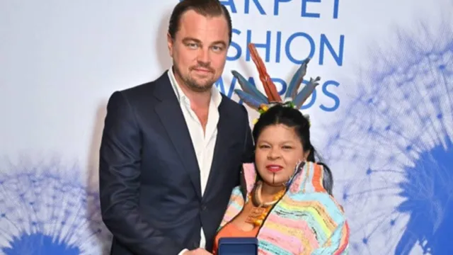 Imagem ilustrativa da notícia Leonardo DiCaprio homenageia ministra dos Povos Indígenas