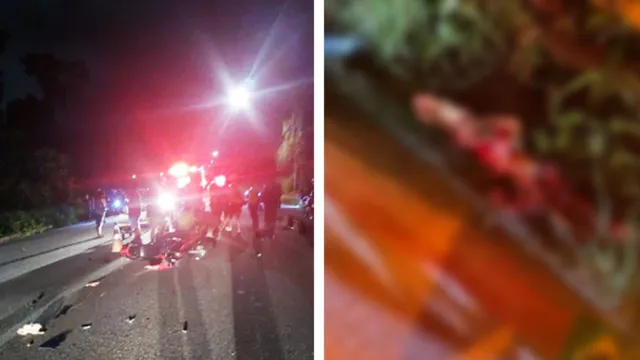 Imagem ilustrativa da notícia Um morre e outro tem o pé arrancado em acidente de moto