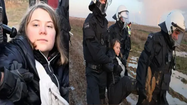 Imagem ilustrativa da notícia Vídeo: ativista Greta Thunberg é presa na Alemanha