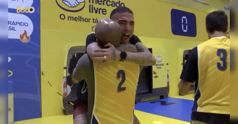 Imagem ilustrativa da notícia BBB23: MC Guimê e Ricardo vencem a prova do líder