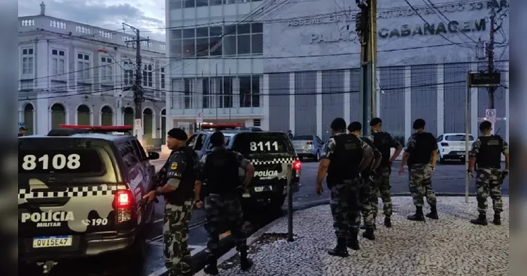 Imagem ilustrativa da notícia Após terrorismo em Brasília, PM protege prédios em Belém