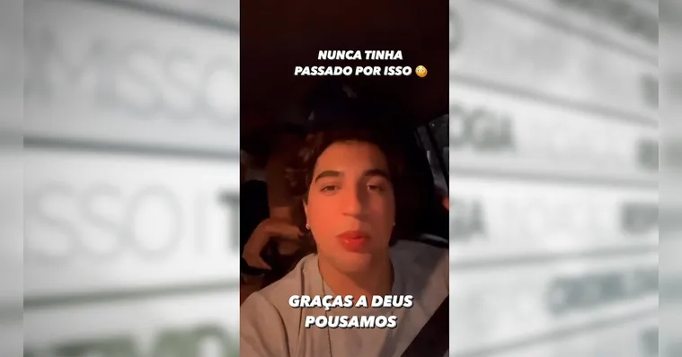 Imagem ilustrativa da notícia Vídeo: Nattan relata "tensão e aperreio" em voo para Belém