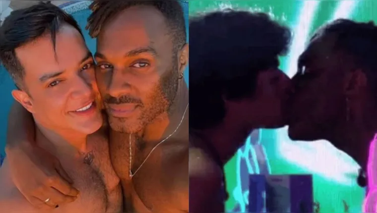 Imagem ilustrativa da notícia BBB: marido reage a beijo de Fred e Gabriel durante a festa