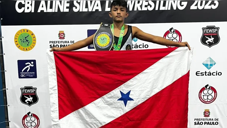 Imagem ilustrativa da notícia Aos 15 anos, paraense conquista brasileiro de wrestling 