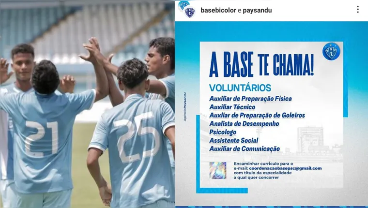 Imagem ilustrativa da notícia Paysandu convoca voluntários e é detonado nas redes sociais
