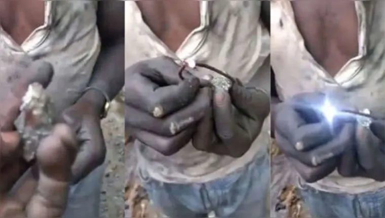Imagem ilustrativa da notícia Veja! Vídeo mostra "pedras elétricas" achadas no Congo