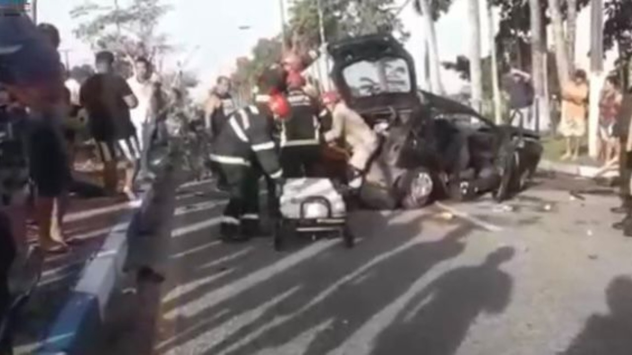 Acidente de trânsito deixa três pessoas feridas em Castanhal