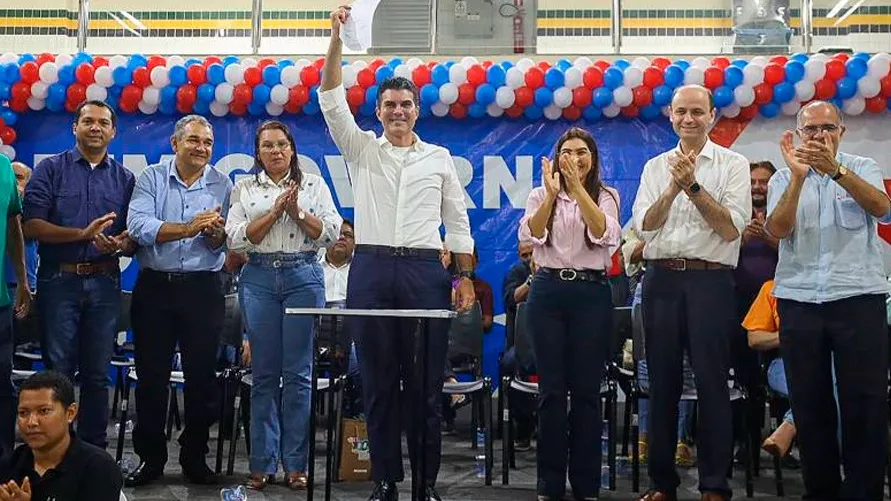 Governador Helder Barbalho após assinar a Ordem de Serviço para a construção da Escola Técnica