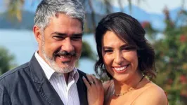 O jornalista William Bonner e a esposa, a fisioterapeuta Natasha Dantas.