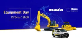 Imagem ilustrativa da notícia Mason Equipment apresenta máquinas Komatsu em Marituba