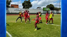 Azulão marabaense fez seu último treino para a partida decisiva diante da equipe do Castanhal