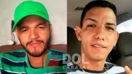 Os suspeitos identificados como Ramon (camisa listrada) e Manoel Júnior "Pernalonga "(camisa verde) morreram no confronto com a Polícia
