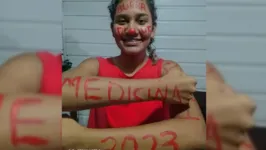 Emberly Christiny Costa dos Santos foi aprovada no curso de Medicina da UFPA em Altamira, mas teve a matrícula negada pela instituição