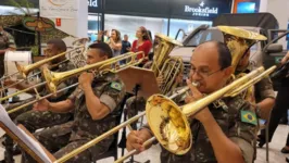 Imagem ilustrativa da notícia Banda do Comando Militar apresenta em shopping
neste domingo