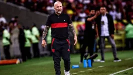 Jorge Sampaoli comandou o Flamengo na vitória de 2 a 0 contra o Ñublense (CHI) na última quarta (19).