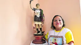 Roseli Saldanha virou devota do santo após ser curada de um problema de saúde