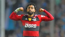 Gabigol marcou no fim do primeiro tempo