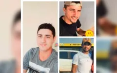 As vítimas: Wilian Santos Câmara, José Luís da Silva Teixeira e Cosmo Ribeiro de Sousa