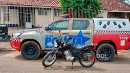 Motocicleta era roubada e foi apreendida pela polícia