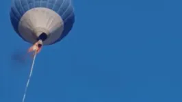 Imagem ilustrativa da notícia Adolescente escapa da morte ao pular de balão em chamas