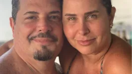 Conrado e esposa Ándreia Farias