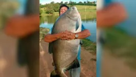 Tambaqui gigante capturado em Santarém.