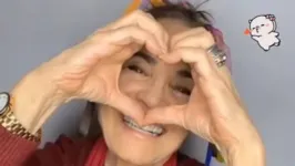 Regina Duarte em vídeo na rede social