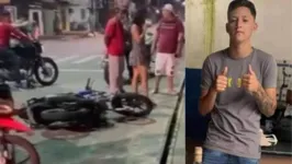 Jhonata Luiz de Sousa Santos morreu na hora após cair de moto na avenida Dalva, em Belém