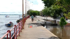 Rio Tocantins estava na manhã desta quinta-feira (30), com 11,32 metros