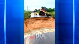 PA-150 teve o trânsito interrompido após uma cratera surgir e romper a via