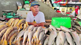 Segundo João Oliveira, já tem cliente comprando peixe para guardar
